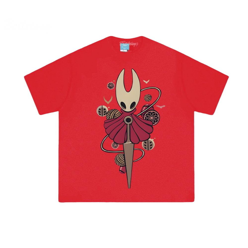 Hollow Knight Silksong Tee Indie Gamer Team Cherry Merch 100% Cotton T Shirts 2026 New Spring and Summer Handsome Fashion Tops