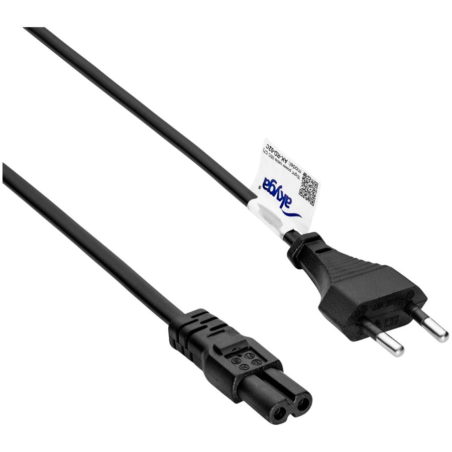 Akyga power cable ak-rd-02c figure-eight cu cee 7/16 / iec c7 3m