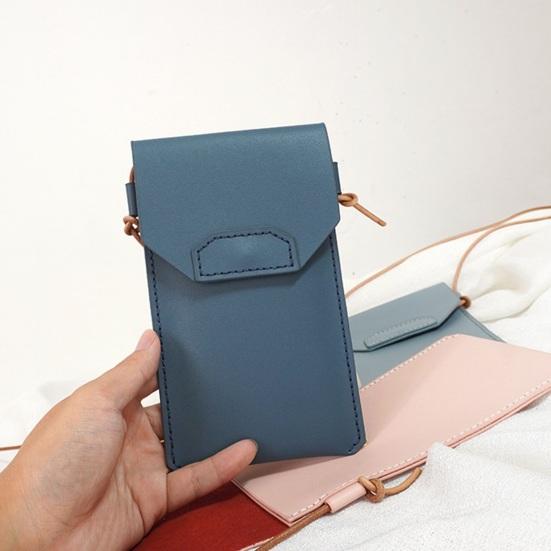 DIY Mobile Phone Bag Faux Leather Phone Pouch Craft Set Unfinished Crossbody Wallet Phone Bag for Daily Travel And Gifts