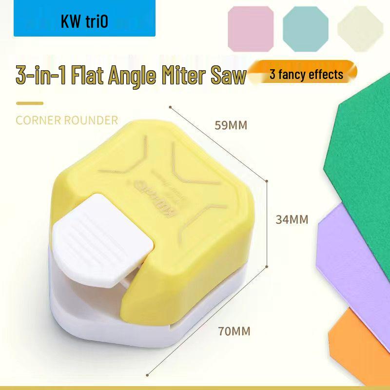 

KW-TRIO 3-in-1 Corner Rounder - Angle Chamfering DIY Tool for Photos & Cards
