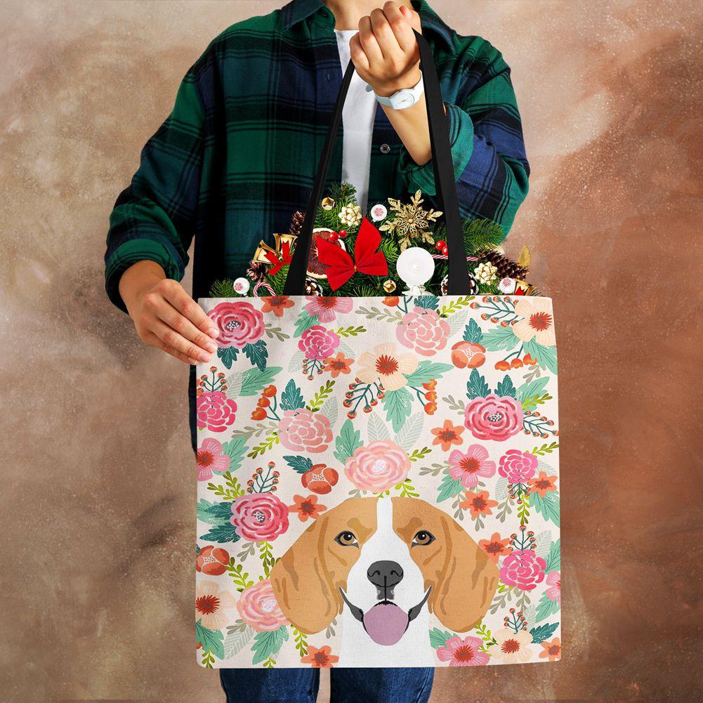 Dog Cat Women Shoulder Bag Shopper Travel Canvas Casual Handbag 2022 Eco Reused Print Vintage Large Capacity Tote Books Bag KTY