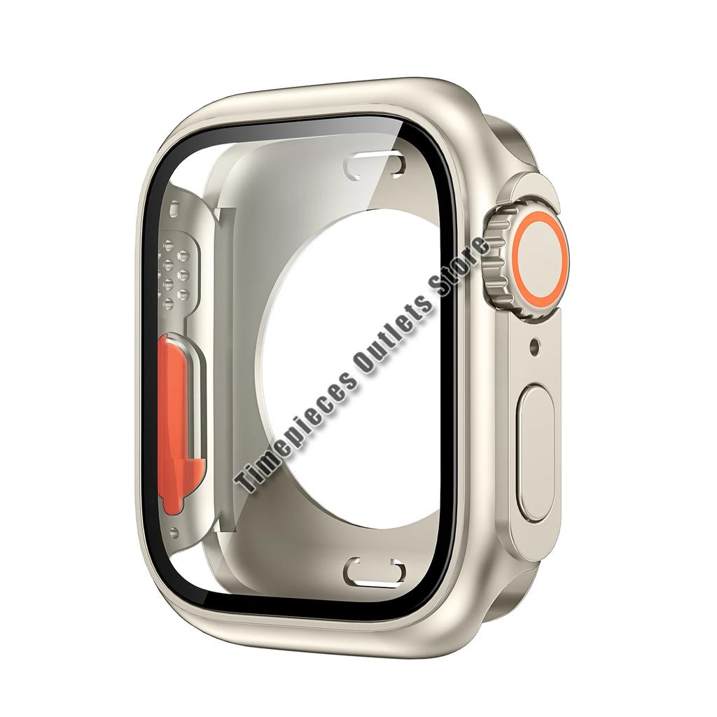 Skärmskyddsfodral för Apple Watch 11 / 10 42mm 46 44 45 40 41mm Hård PC Stötfångare iwatch 11 10 9 8 7 6 5 4 Byt till Ultra3