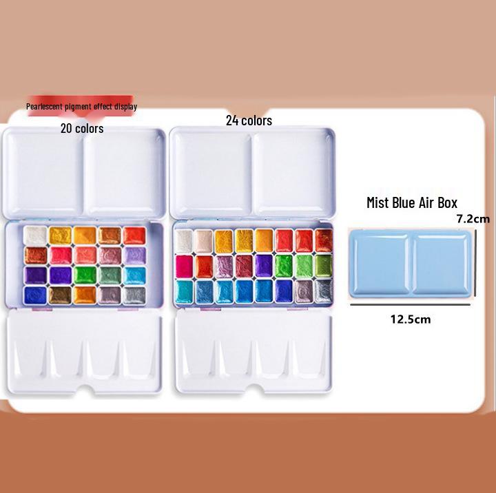 Sonnet 24-Color Beginner Watercolor Paint Set - Full Pans, Russian White Nights Collection