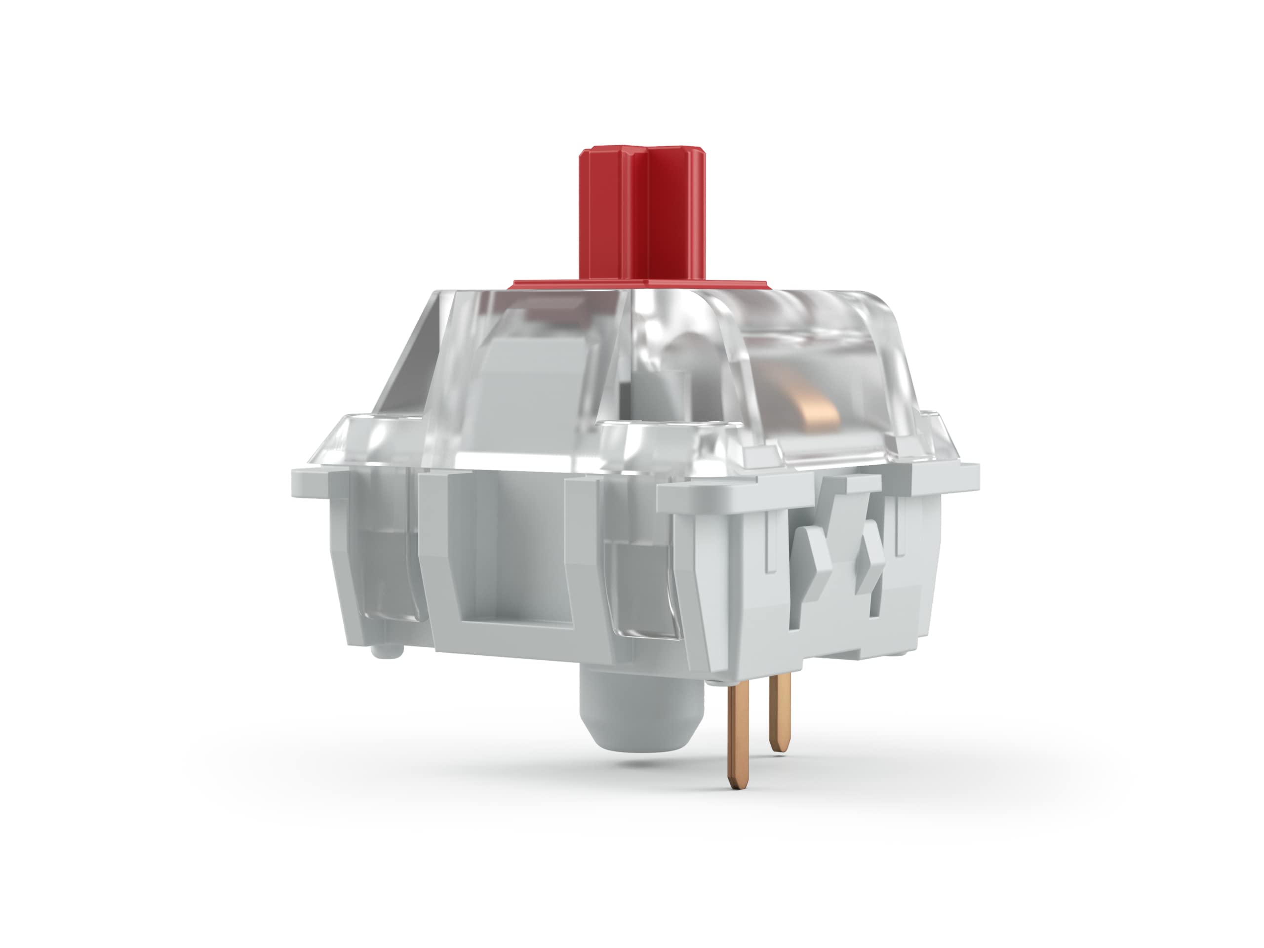 

Gateron Linear Switches x Glorious 120pcs - Mechanical Keyboard, Gaming and Programming, 3-Pin, Transparent, Red Stem, LED-SMD Compatible