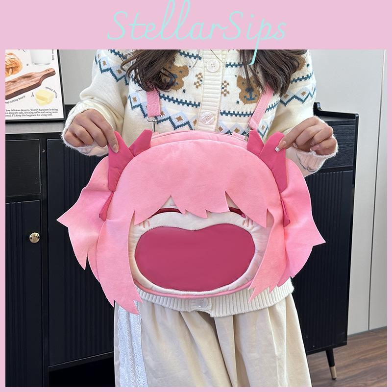 Puella Madoka Magi Magica Cosplay Bags Backpack Splicing Design Storage School