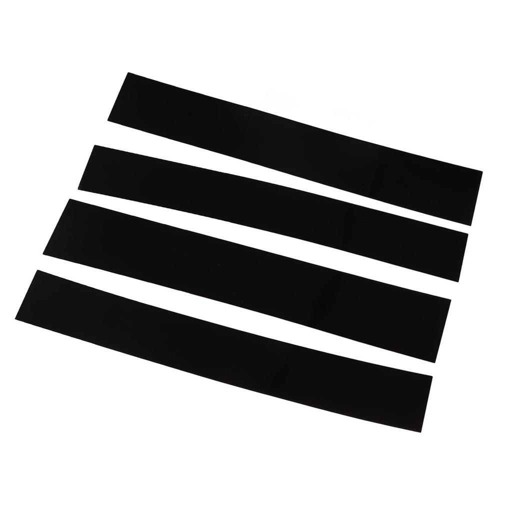 4pcs 4D Style Pillar Post Trim Gloss Black Mirror Surface Pillar Molding Sticker Replacement for Escalade 2007‑2014