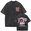 Anime Chainsaw Man Washed Retro T-shirt Cartoon Denji Pochita Funny Graphic T Shirt Men Women Manga Vintage Oversized T-shirts