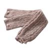 Women's Long Fingerless Cashmere Wool Gloves with Pearl Detail