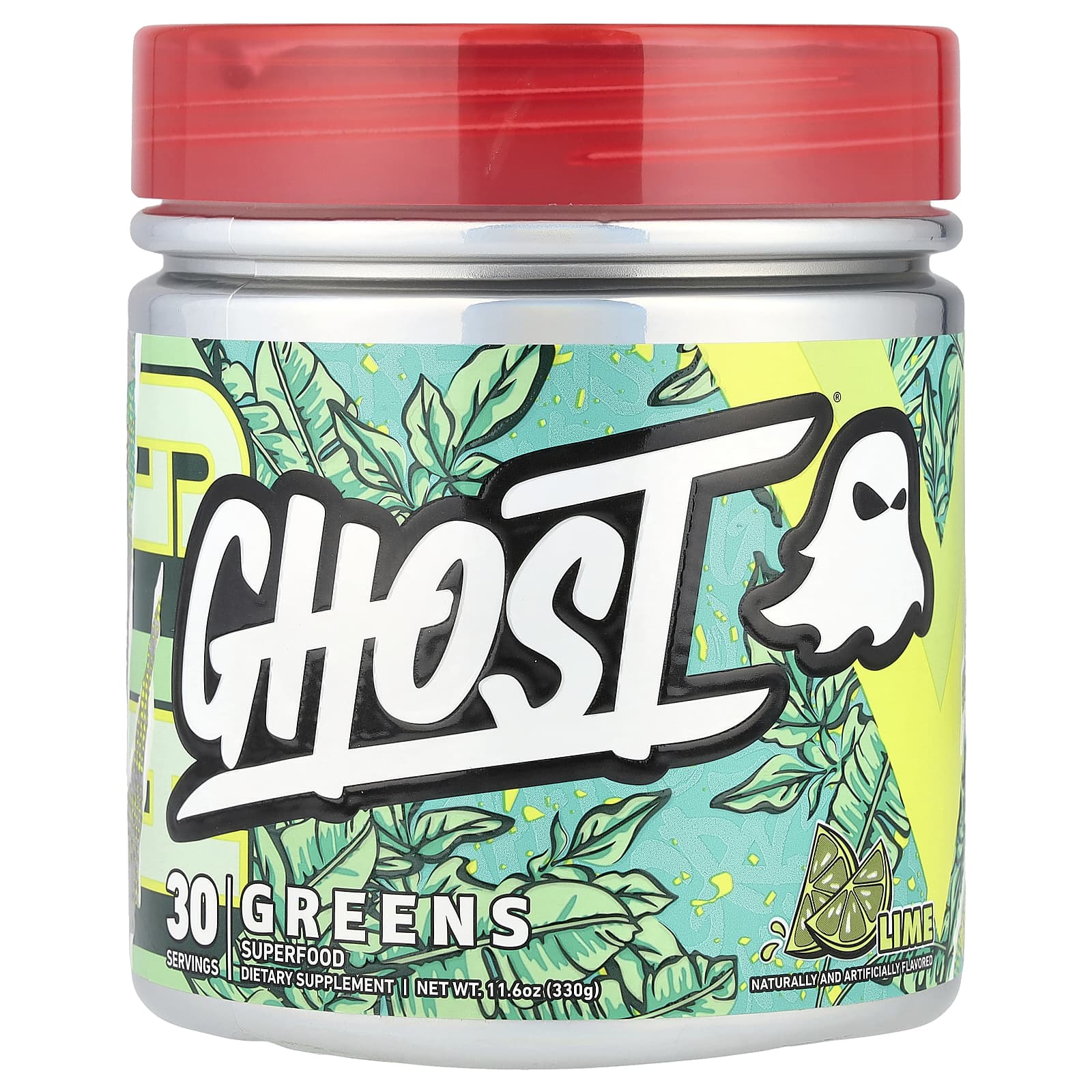 

Ghost, Greens, Lime, 11.6 oz (330 g)