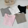 Fashion Round Neck Slim Fit Cropped T-shirt Women Short Sleeve Tops Women Summer Elegant Casual T Shirt Office Lady Simple Tee 24239