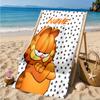 Custom Name Gar-field's Pawsome  Beach Towel Microfiber Beach Towel, Lightweight and Quick-Dry, for Summer Travel, Swimming Pool Gift