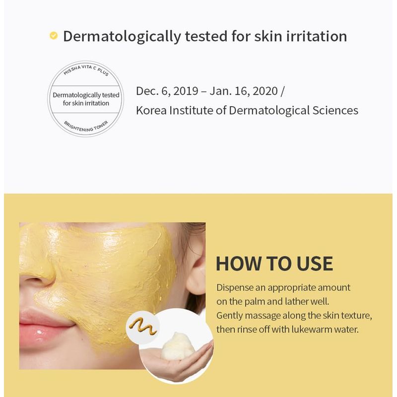 MISSHA - Vita C Plus Clear Complexion Foaming Cleanser