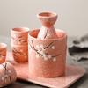 Japanese Ceramic Sake Pot Cups Set Household Restaurant Creative Hand-painted Wine Pot Bar Wine Set Flagon Gift 2025 New