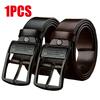 Men's Simple English Alloy Pin Buckle Belt Vintage Automatic Casual Versatile for Young And Middle-Aged