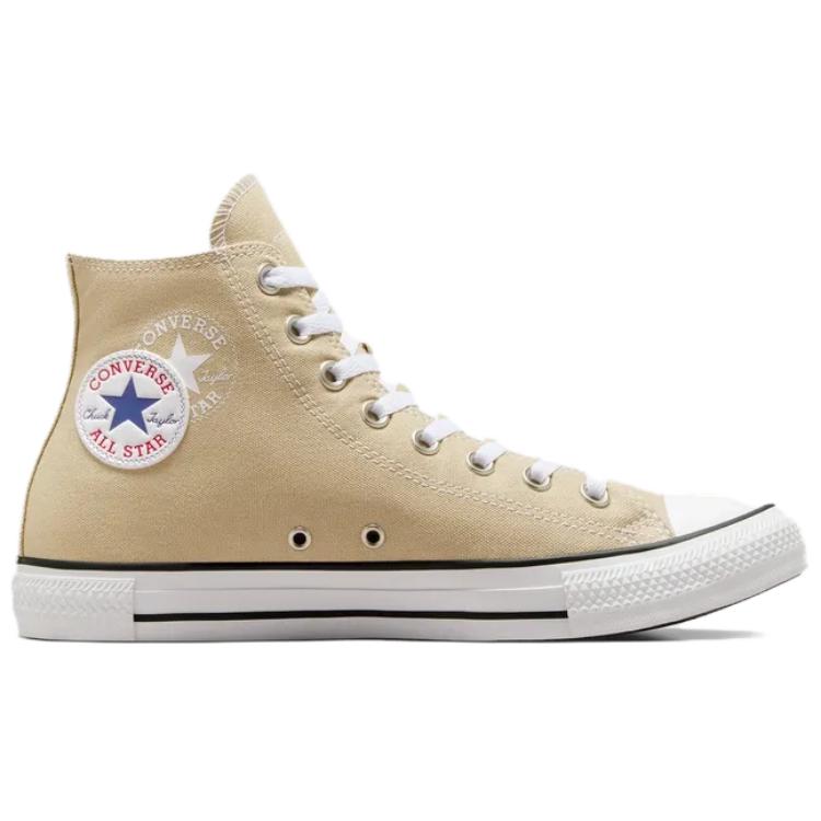 Converse All Star Versatile Casual Comfortable High-Top Canvas Shoes Unisex sneaker Beige A09204C