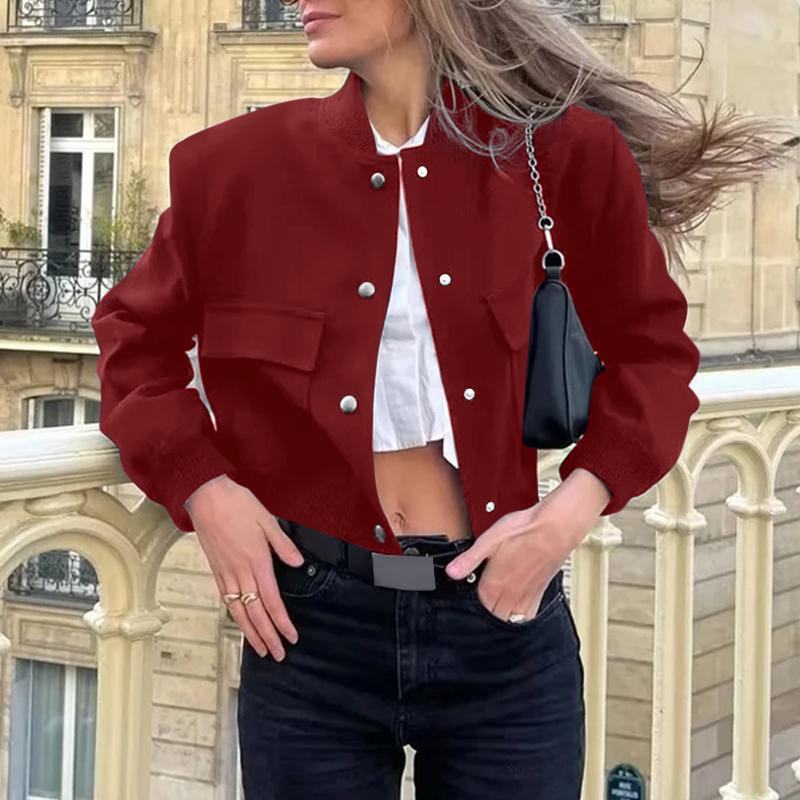 ZANZEA Women Vintage Lapel Long Sleeve Solid Color Loose Jackets