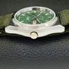 REFURBISHED JAPAN MADE SEIKO 5 AUTOMATIC MENS WATCH GREEN DIAL CUSTOM a440064-2 QV90-a440064