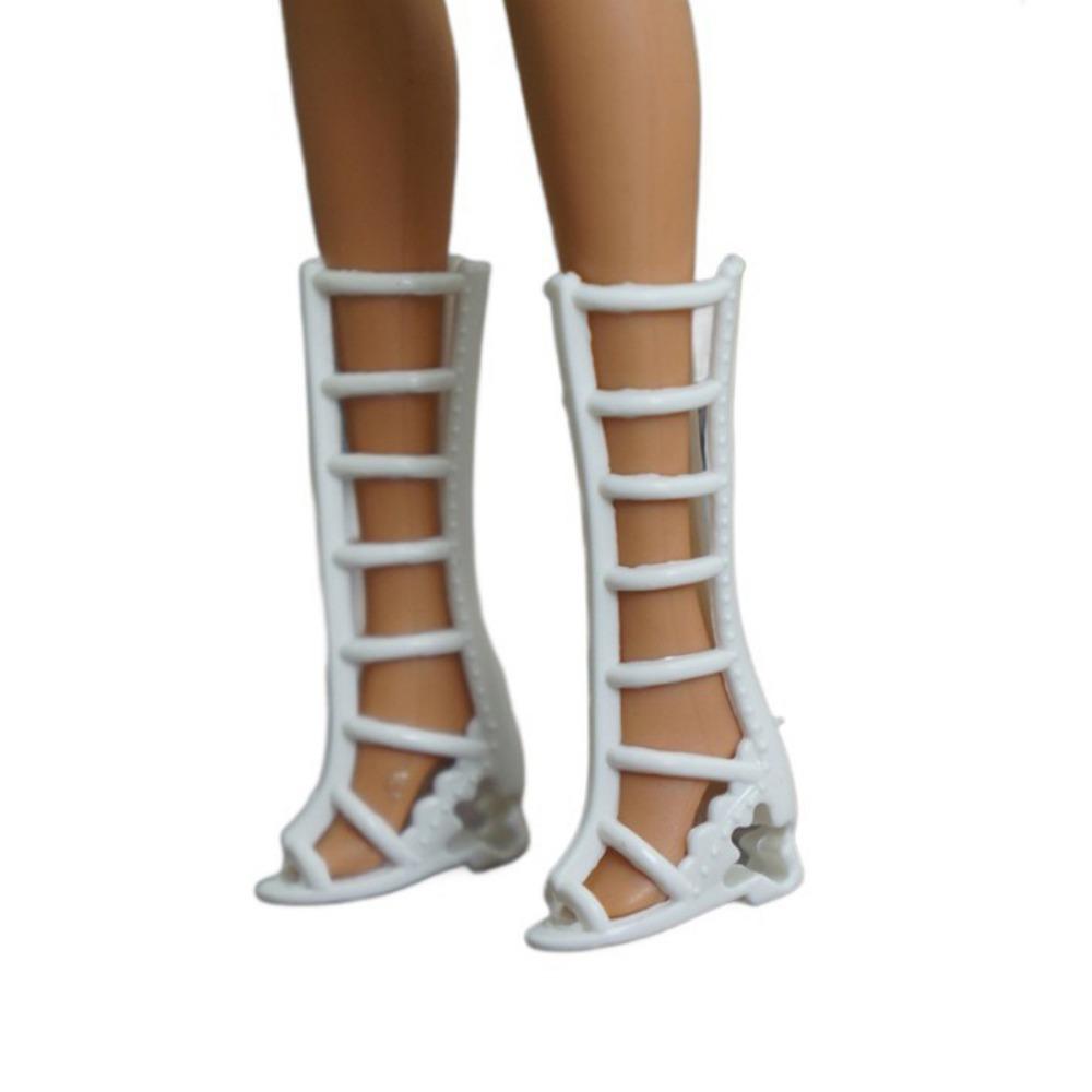 Fashion 1/6 Doll Sippers Shoes Sandals High Eyed Shoes Flat Shoes Fit Foot Length 2cm Dolls
