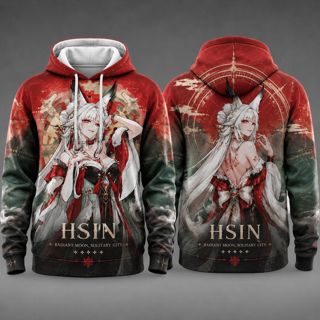Wuthering Waves Aemeath Y2K Men's and Women's 3D Printed Hooded Sweatshirt Anime Sports Pullover Casual Sports Shirt StreetwearUnisex Woman's