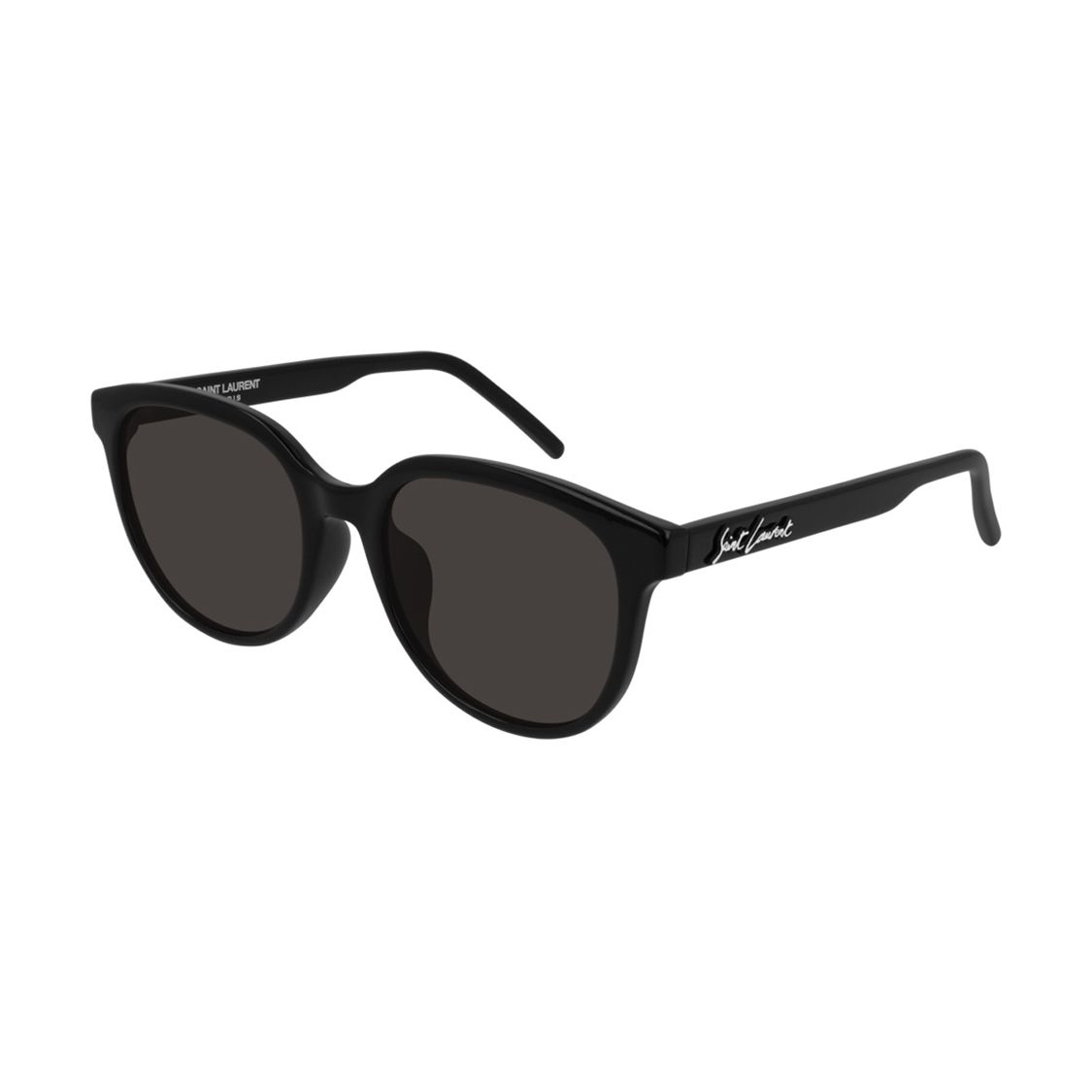 Saint Laurent Metal Logo Arm Irregular Shape Sunglasses Women sunglasses Black SL317F-001 55