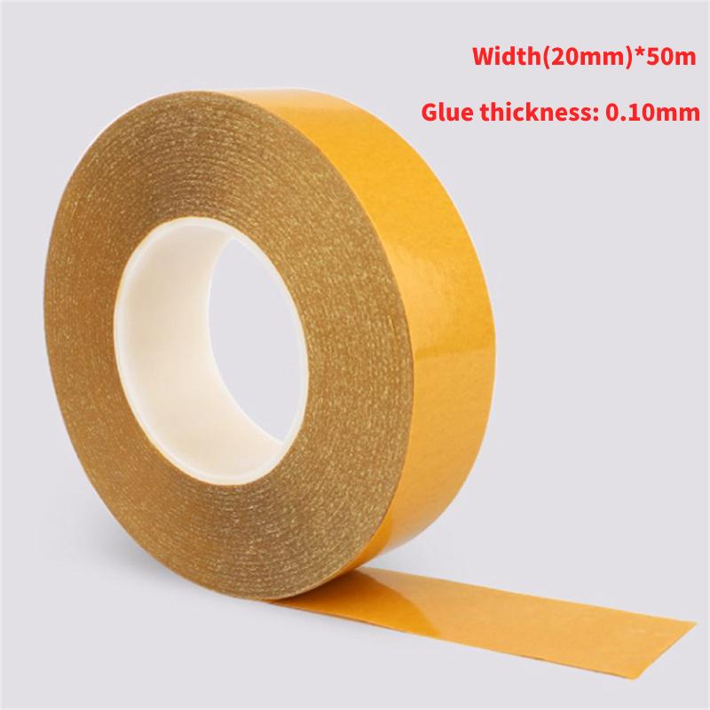 

50M высокотемпературная ПЭТ двухсторонняя клейкая лента, не оставляющая следов, прозрачная, термостойкая, прочная двухсторонняя клейкая лента Width 20mm