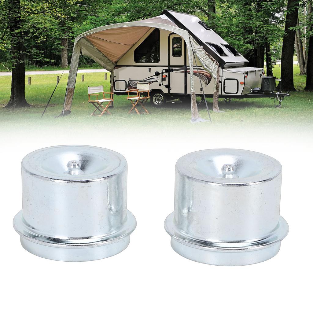 1.98 Inch Axle Grease Plugs Trailer Hub Dust   Grease Fitting   for Most Standard Axles 2000-3500 Lbs
