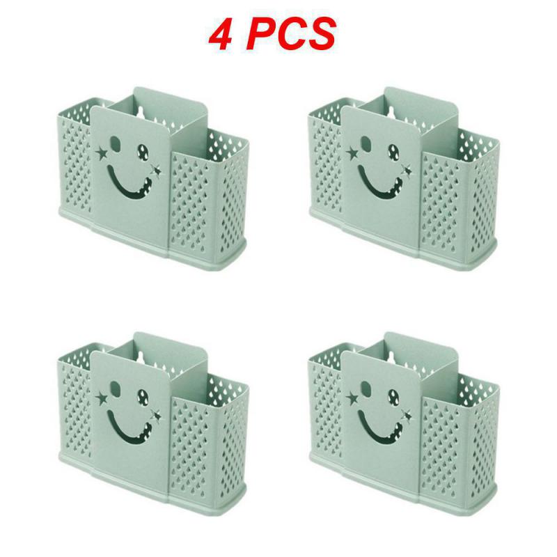 1/2/4PCS Kitchen Draining Rack Cage Cutlery Chopsticks Spoon Holder Storage Box Plastic