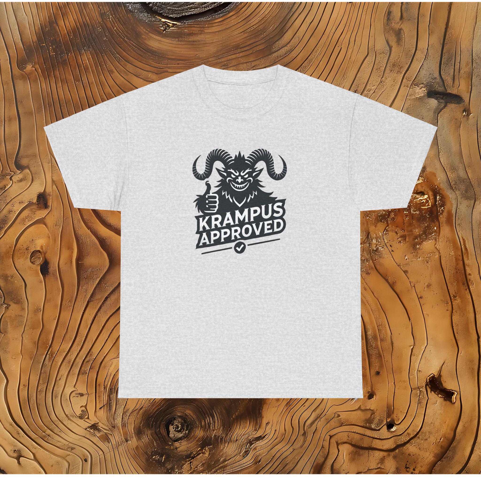 Футболка с одобрением Крампуса, Темная праздничная футболка, Смешная рождественская футболка для гиков, Готический дизайн Крампуса, Уникальный подарок для него, Ему XL
