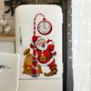 Cartoon Santa Claus Wall Stickers Removable PVC Holiday Decoration Suitable for Nursery and Kids Room Home Decoration