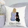 Personalized Photo Collage Pillow Customisable Dog Cushion Throw Pillow Custom Pet Owner Decor Printed Cushion Family Photo Gift