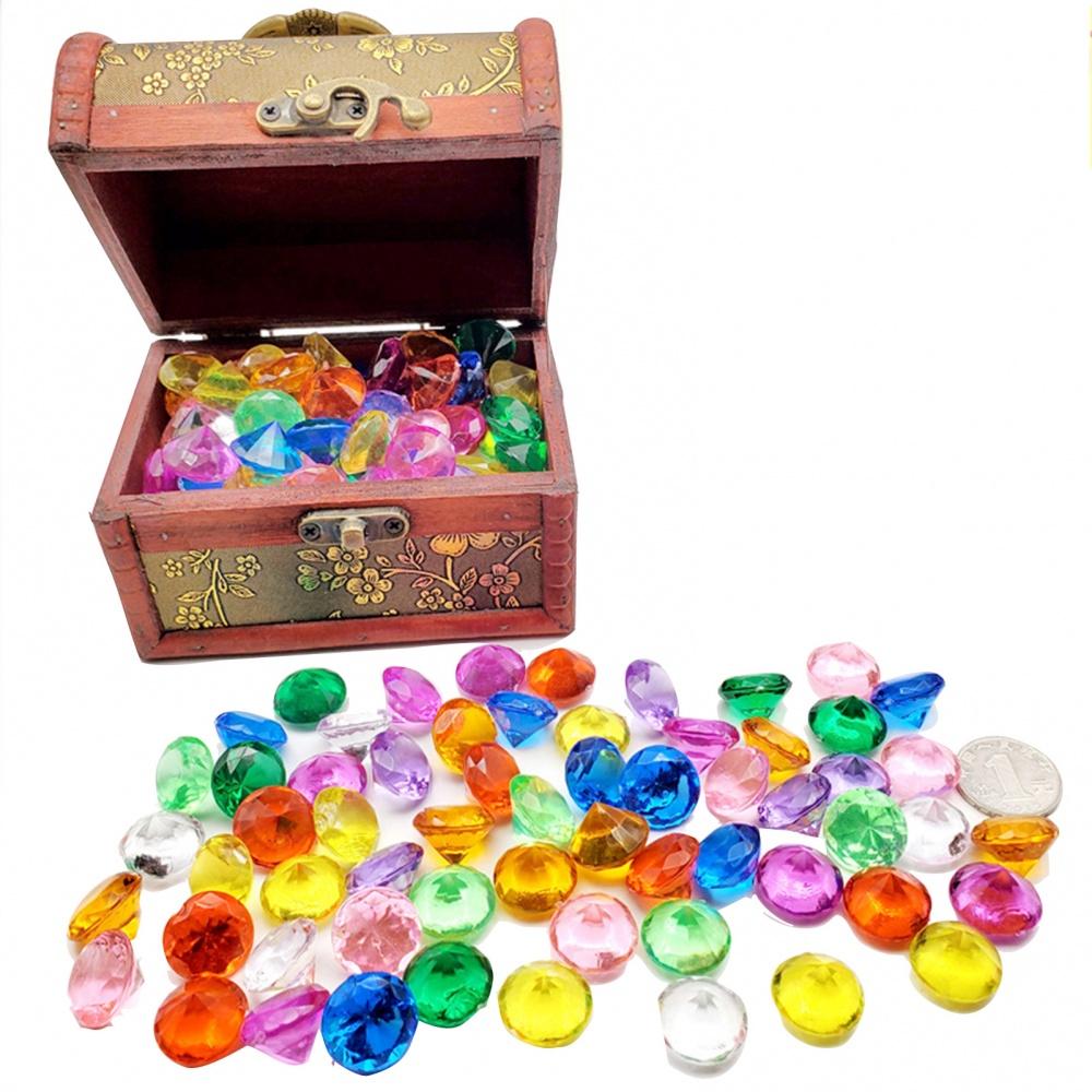 24 PCS Diving Gem Pool Toys Colorful Summer Swimming Gem Diving Pirate Boxes Underwater Swimming Toy Set I4158107752