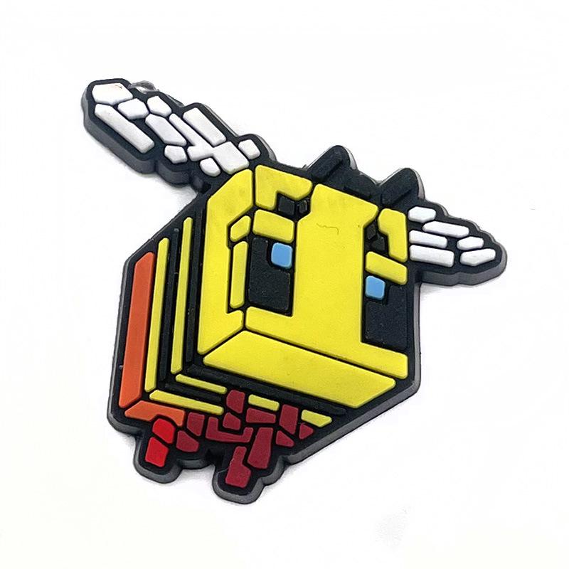 Minecraft Ballpoint Pen with Cute PVC Decorative Clip