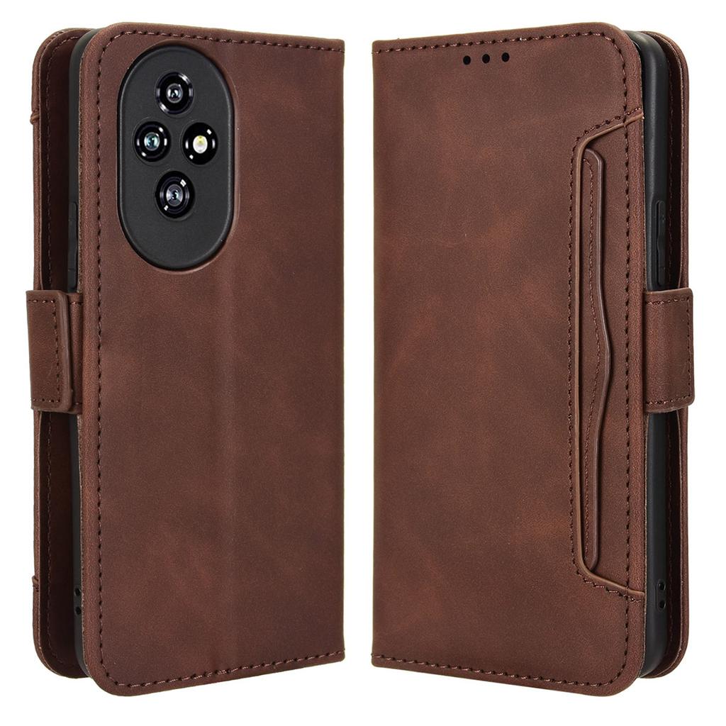 Pouzdro pro Honor 200 5G s více sloty na karty, kožená peněženka, kryt na telefon
