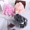 Car Pendant Key Ring Fluffy Toy Doll Plush Bunny Keyring Plush Bunny Keychain Rabbit Fur Keychain