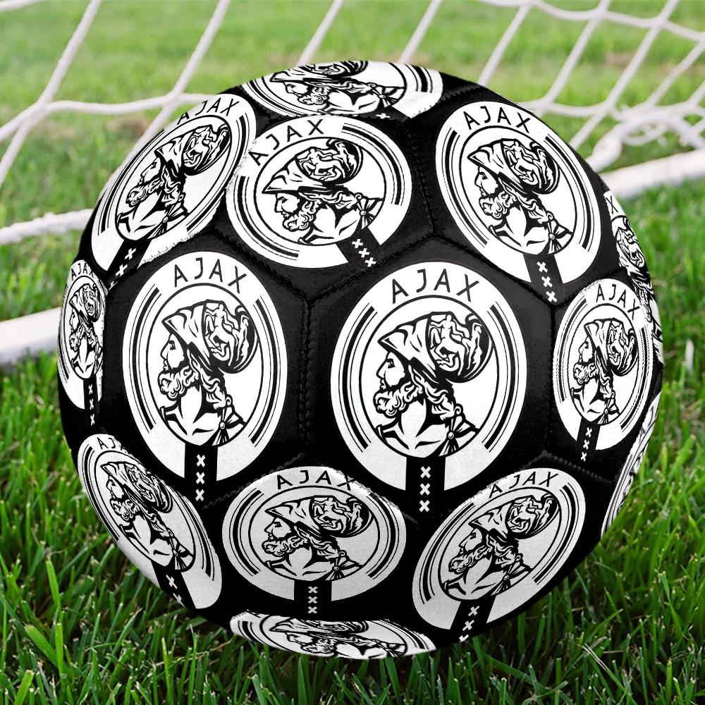 AFC Ajax Indoor Soccer Ball Colorful All Ages Machine Stitched PVC Competition Ready Durable High-Bounce