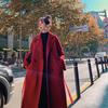 Capispalla Casual Street da Donna Autunno Inverno Cappotto di Lana Vintage Femminile Lungo Moda Coreana Giubbotti Lunghi
