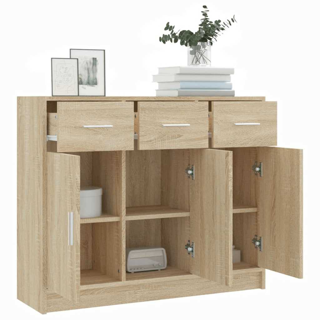 Sideboard Sonoma Oak 91 x 28 x 75 cm Particleboard