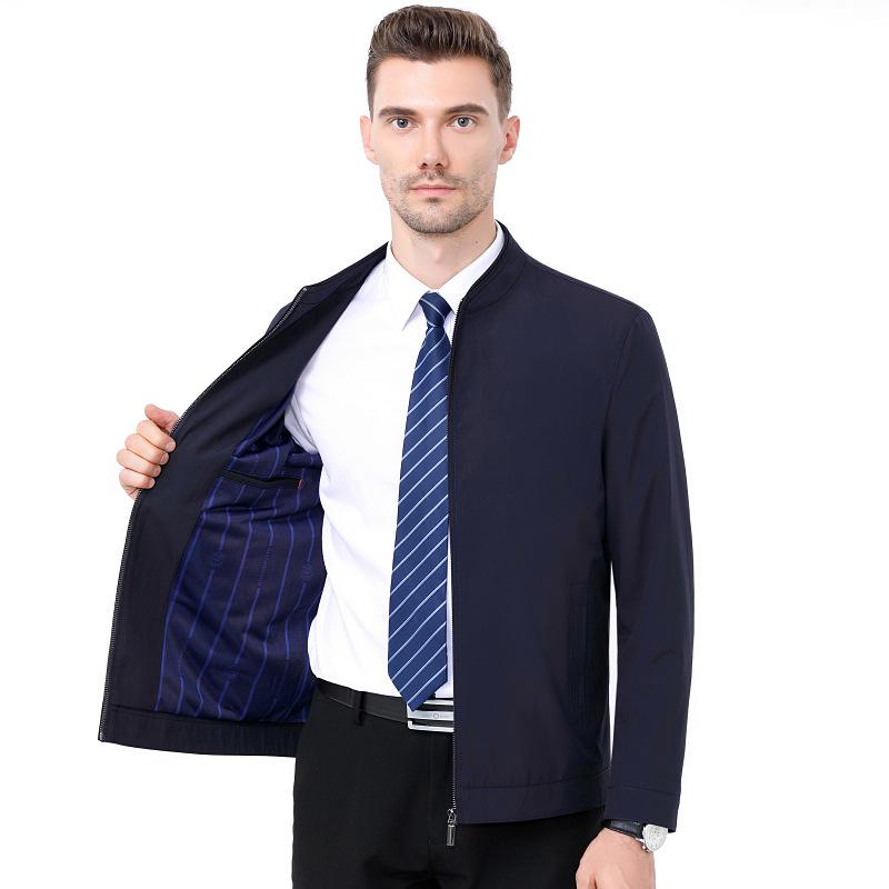 Herren 2022 Herbst Stehkragen Freizeitjacke – Trendiger, dünner Stil für Männer mittleren Alters