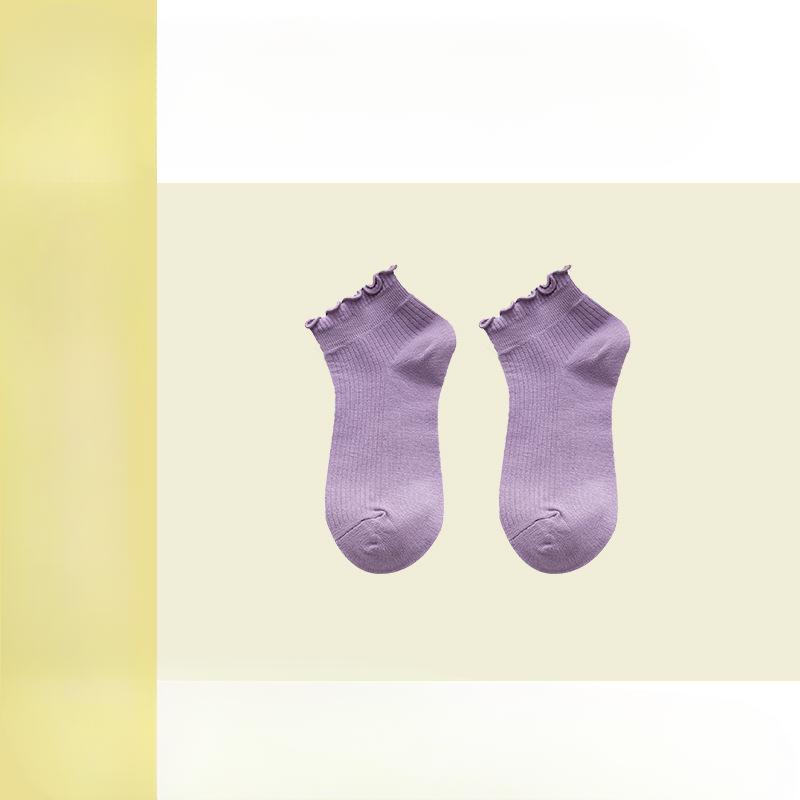 Female Summer Thin Trend Cotton Anti Bacterial Deodorant Wicking In The Tube Socks