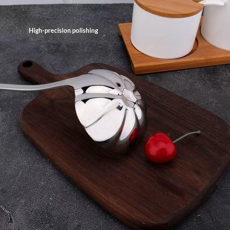 Stainless Steel Spoon Long Handle Soup Spoons For Pot Scoops Colander Home Kitchen Tableware Cooking Essential Tools