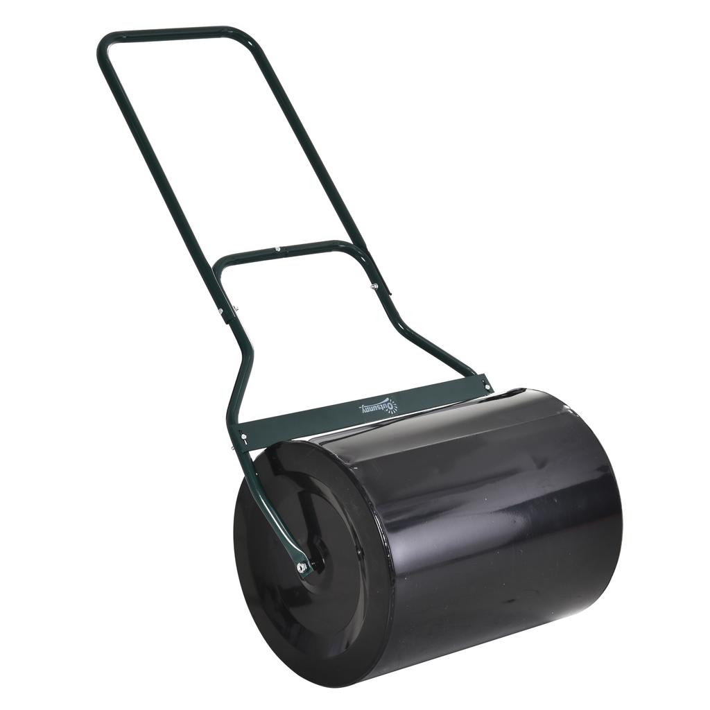 Lawn Roller, 60 L Capacity, Fillable Sand or Water, 50 cm Diameter