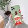 Girl In Red Dress Phone Case For IPhone 14 11 12 13 Pro Max X XR XSMax 6 6S 7 8 Plus SE 2022 Soft Square Color Phone Cover