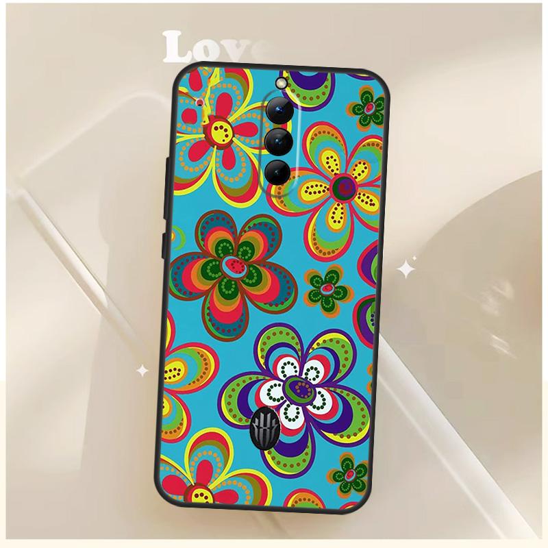 Hippie Daisy Tie-dye Flower Peace Case For ZTE Nubia Red Magic 10S 9S 8S 8 9 10 11 Pro Plus 6 7 7S 6S For RedMagic 10 Air Cover