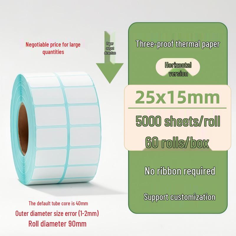 Samoprzylepne etykiety termiczne na kody kreskowe 100×150 mm - Trwałe i wodoodporne do logistyki