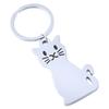 Creative Cartoon Cat Dog Metal Keychain Cute Animal Key Ring Charms Pet Lovers Souvenir Bag Pendant Ornaments Accessories