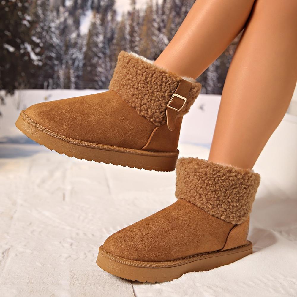 Fashion Platform Thick Bottom Snow Boots 2025 New Winter Casual Thickened Northeast Large Cotton Shoes Bread Shoes for Women