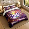 3Pcs Bedding Set Custom Name Text, 1 Sheet 2 Pillowcases Home Bed DecorAnderlecht FC