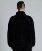 Schott B.S.FLEECE JACKET Black Sheepskin Fleece Jacket, Men's, XL, 011, Black, 782-4252022
