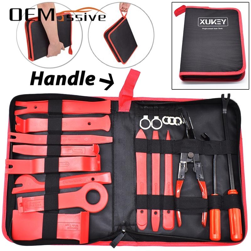 

19Pcs Car Removal Tools Audio Kit Body Panel Trim Stereo Repair Remover Fastener Dash Radio Door Molding Clip Pliers Cars