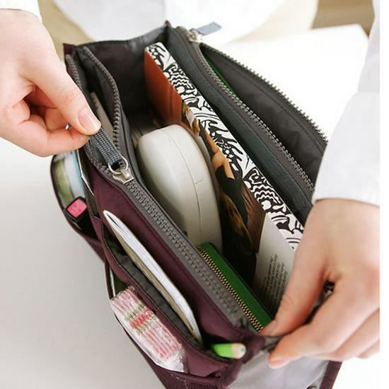2024 Waterproof Large Capacity Travel Handbag with Double Zipper - Women's Portable Makeup Bag